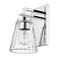 Z-Lite Lyna Wall Sconce, 1-Light, 5 In.W x 6.5 In.L x 9 In.H, Chrome /Clear 823-1S-CH - alternate 6
